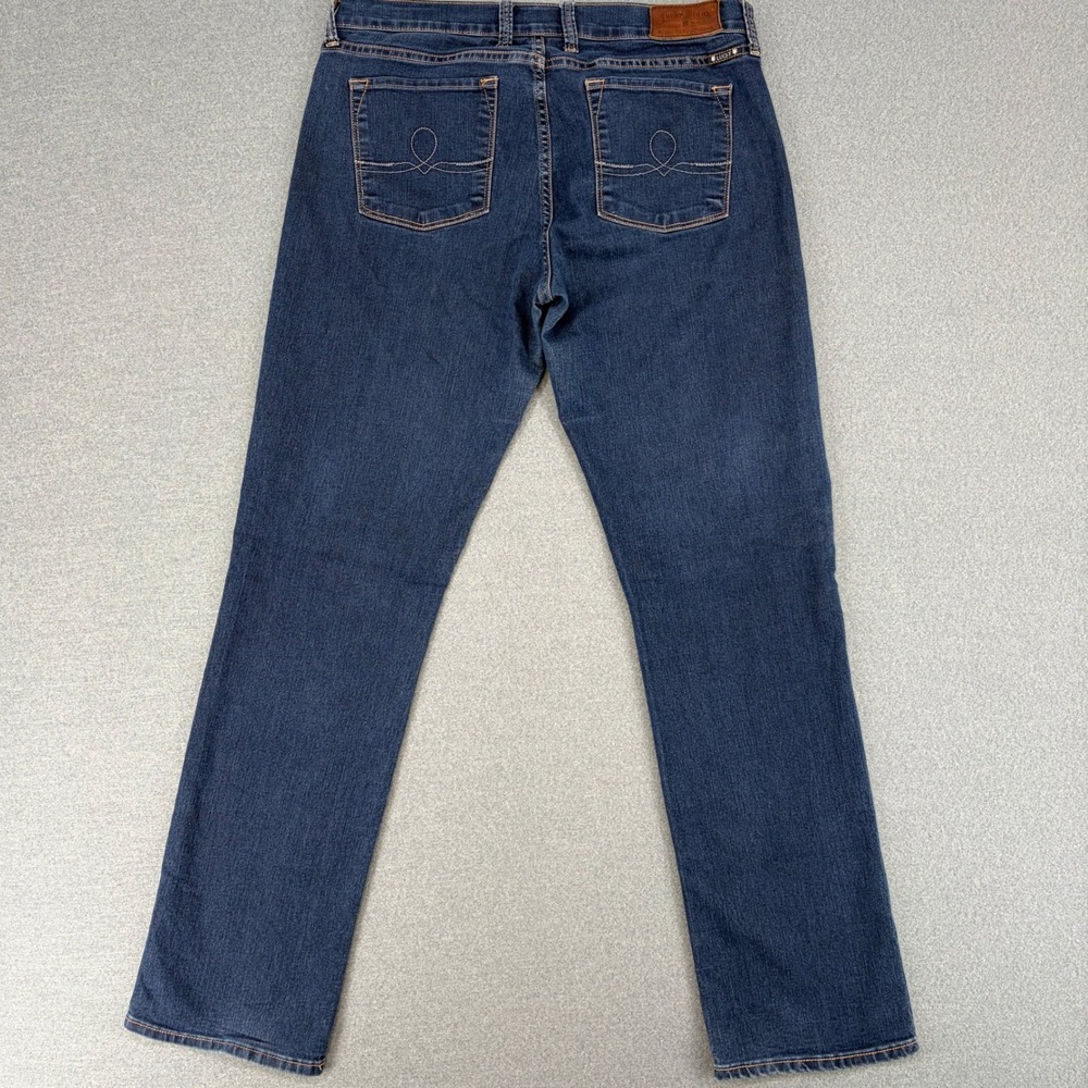 Lucky Brand Sofia‎ Straight Leg Jeans Dark Wash Denim Blue Womens 12/31 Regular